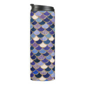 Glitzer Mermaid Scales Thermosbecher (Nach rechts gedreht)
