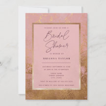 Glitzer Metallic Rose Gold Brautparty