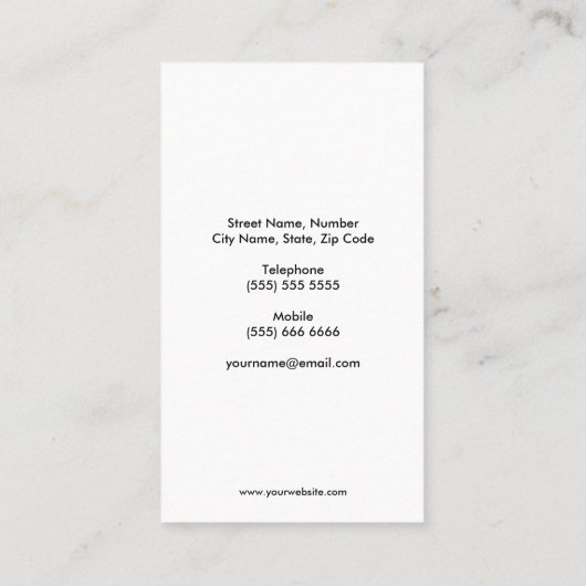 Glitzer-Mikrofon-Geschäfts-Karte Visitenkarte (Rückseite)