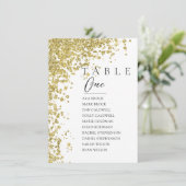 Glitzer-Mindestsitzplan für Tischnummern (Stehend Vorderseite)