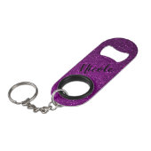 Glitzer Mini Flaschenöffner (Vorderseite Schrägansicht)