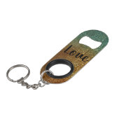 Glitzer Mini Flaschenöffner (Vorderseite Schrägansicht)