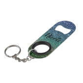 Glitzer Mini Flaschenöffner (Vorderseite Schrägansicht)