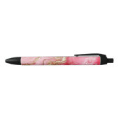 Glitzer-Minimal-Nahtloses-Rosa-Muster Kugelschreiber (Oberseite)