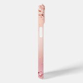 Glitzer mit benutzerdefiniertem Rosatinrot Case-Mate iPhone Hülle (Rückseite / Rechts)