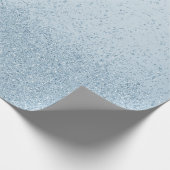 Glitzer mit blauen Imitaten Geschenkpapier (Ecke)