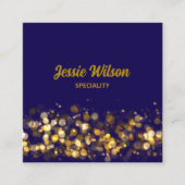 Glitzer mit Chic Code beruflich Quadratische Visitenkarte (Vorderseite)