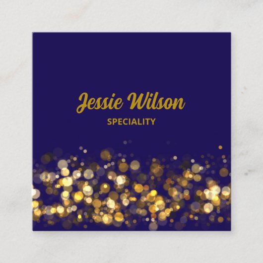 Glitzer mit Chic Code beruflich Quadratische Visitenkarte (Vorderseite)