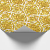 Glitzer mit gebrochenem Spiegel und geometrische F Geschenkpapier (Ecke)