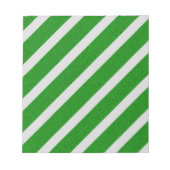 Glitzer mit grünem Streifen Notizblock (Vorderseite)