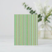 Glitzer mit grünen Streifen Postkarte (Stehend Vorderseite)