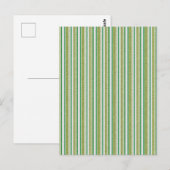 Glitzer mit grünen Streifen Postkarte (Vorne/Hinten)