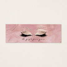 Glitzer mit kleinem Geschenkgutschein Pink