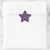 Glitzer mit Krawatte Stern-Aufkleber (Tasche)