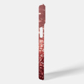 Glitzer mit rosa Rose mit benutzerdefinierten Init Case-Mate iPhone Hülle (Rückseite / Rechts)