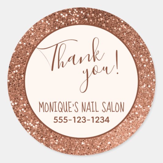 Glitzer mit Schokolade Runder Aufkleber (Vorderseite)