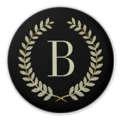 Glitzer mit Schwarz und Imitat Keramikknauf (Vorderseite)