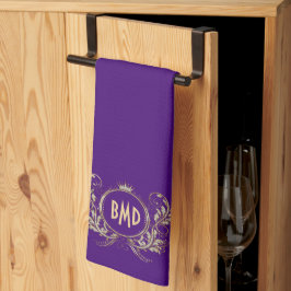 Glitzer mit schwarzen und Imitaten Geschirrtuch