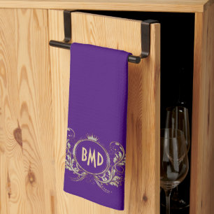 Glitzer  mit schwarzen und Imitaten Geschirrtuch