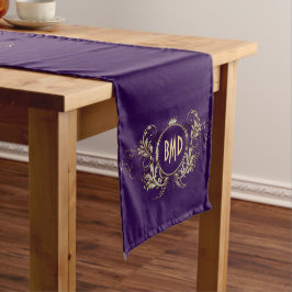 Glitzer mit schwarzen und Imitaten Kurzer Tischläufer