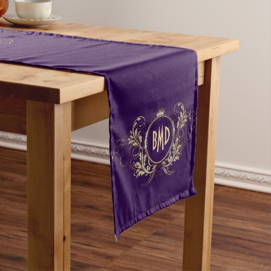 Glitzer mit schwarzen und Imitaten Kurzer Tischläufer (Beispiel)