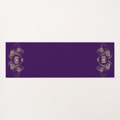 Glitzer mit schwarzen und Imitaten Yogamatte (Rückseite (Horizontal))