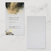 Glitzer mit schwarzer Tinte und Imitaten Visitenkarte (Vorne/Hinten)