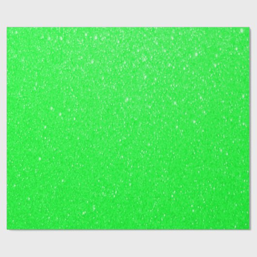 Glitzer mit weichem Lime Geschenkpapier (Flach)