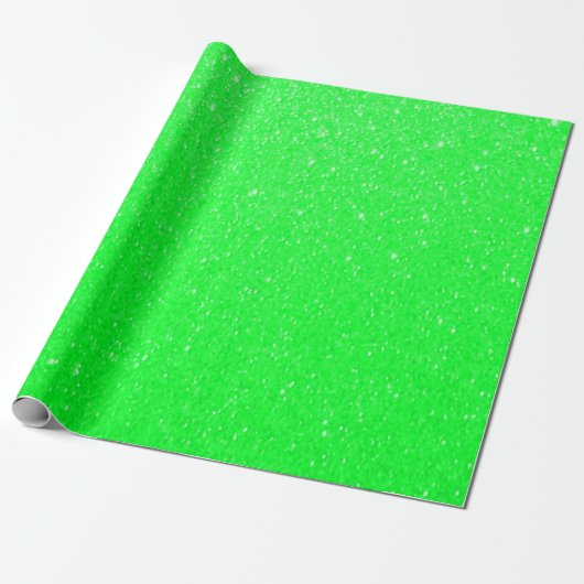Glitzer mit weichem Lime Geschenkpapier (Ungerollt)
