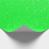 Glitzer mit weichem Lime Geschenkpapier (Ecke)