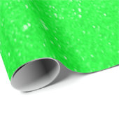 Glitzer mit weichem Lime Geschenkpapier (Rolleneckpunkt)