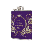 Glitzer mit weißem Imitat, Flachbild-Flachbildschi Flachmann (Links)