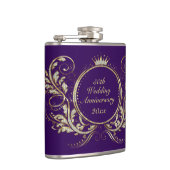 Glitzer mit weißem Imitat, Flachbild-Flachbildschi Flachmann (Rechts)