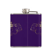 Glitzer mit weißem Imitat, Flachbild-Flachbildschi Flachmann (Rückseite)