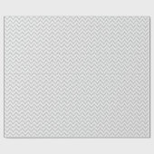 Glitzer mit weißem Imitat und Zickzack Ikat-Muster Geschenkpapier (Flach)