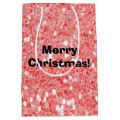 Glitzer Mittlere Geschenktüte (Vorderseite)