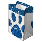 Glitzer Mittlere Geschenktüte (Vorderseite Schrägansicht)