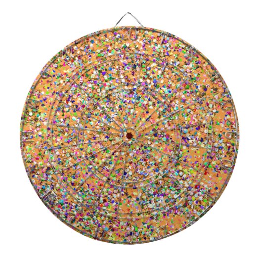 Glitzer-Mode-Multicolor-Malerei #2 Dartscheibe (vorne)