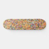 Glitzer-Mode-Multicolor-Malerei #2 Skateboard (Horizontal)