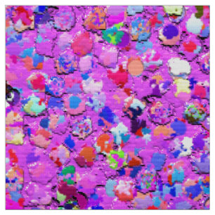 Glitzer-Mode-Multicolor-Malerei #8 Stoff