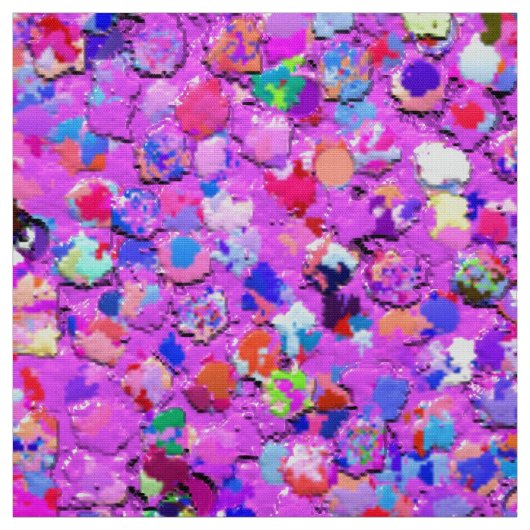Glitzer-Mode-Multicolor-Malerei #8 Stoff (Muster)