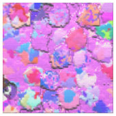 Glitzer-Mode-Multicolor-Malerei #8 Stoff (Nahaufnahme)