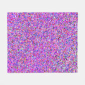 Glitzer-Mode-Multicolor-Malerei Fleecedecke (Vorderseite (Horizontal))