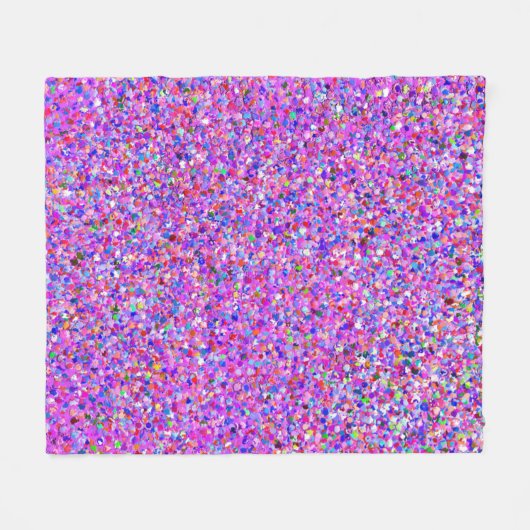 Glitzer-Mode-Multicolor-Malerei Fleecedecke (Vorderseite (Horizontal))