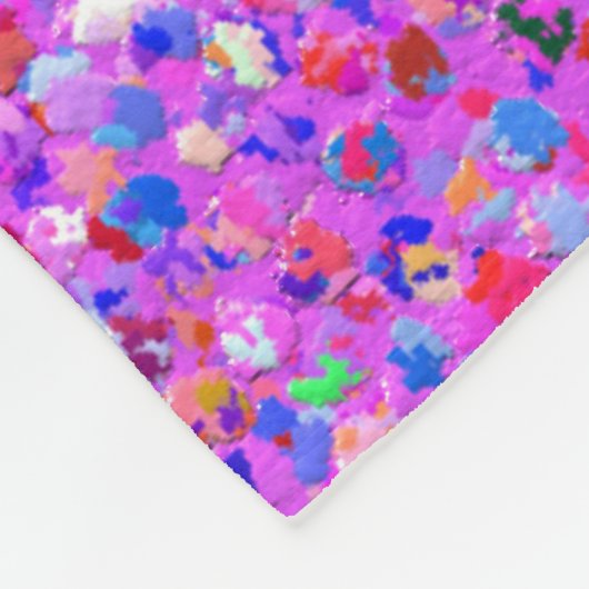 Glitzer-Mode-Multicolor-Malerei Fleecedecke (Ecke)