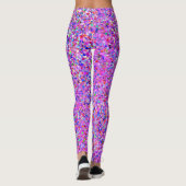 Glitzer-Mode-Multicolor-Malerei Leggings (Rückseite)