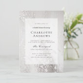 Glitzer, modern, Brautparty Einladung (Stehend Vorderseite)