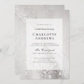 Glitzer, modern, Brautparty Einladung (Vorne/Hinten)