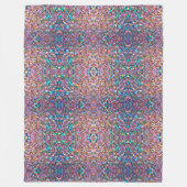Glitzer Moderne opal-holografische Sammlung Fleecedecke (Vorderseite)