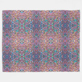 Glitzer Moderne opal-holografische Sammlung Fleecedecke (Vorderseite (Horizontal))